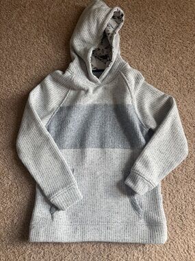 Boys Departwest Gray Fleece Hoodie size m
